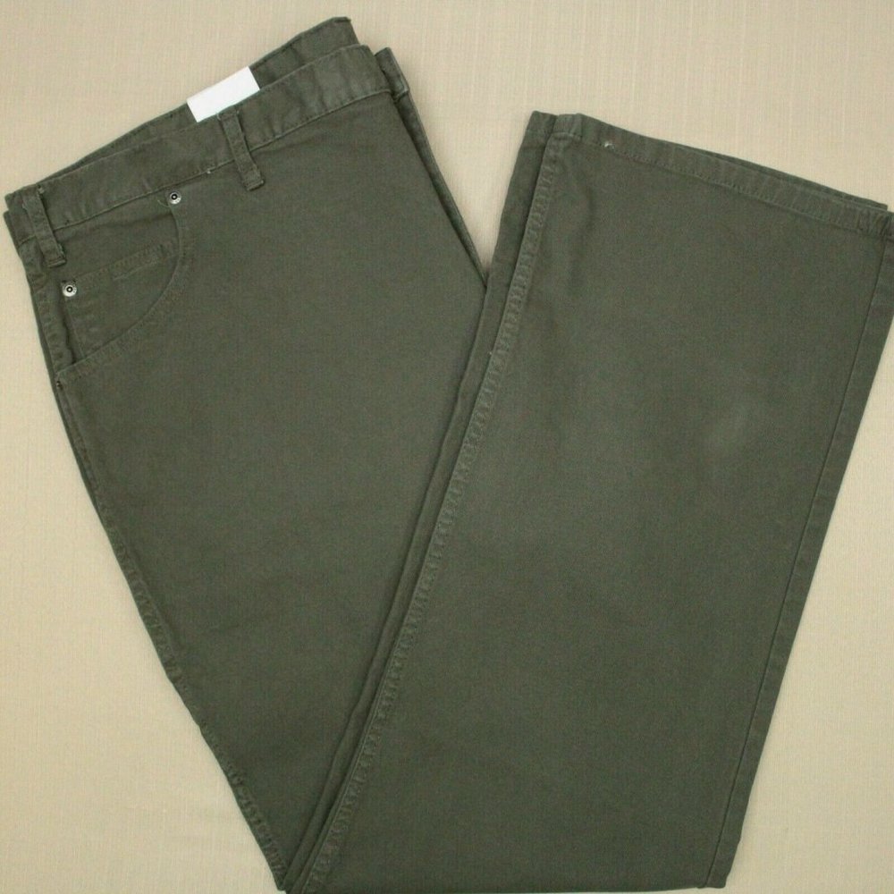 Dickies Dungaree Flex Duck Straight Leg Jeans Men's Size 44 X 32 Moss Green NWT - Picture 3 of 9